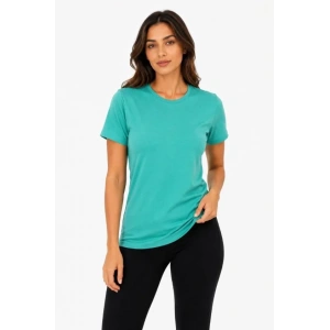 Basic Tişört Bisiklet Yaka Kısa Kol Günlük Yazlık Slim Fit T-Shirt - Su Yeşili