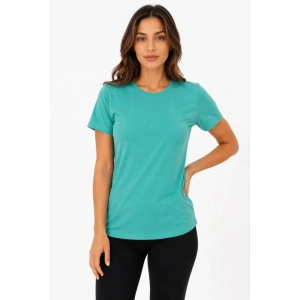 Basic Tişört Bisiklet Yaka Kısa Kol Günlük Yazlık Slim Fit T-Shirt - Su Yeşili