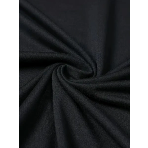Baskılı Oversize Bisiklet Yaka T-shirt - Siyah