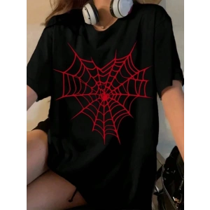 Baskılı T-shirt - Siyah