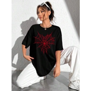 Baskılı T-shirt - Siyah