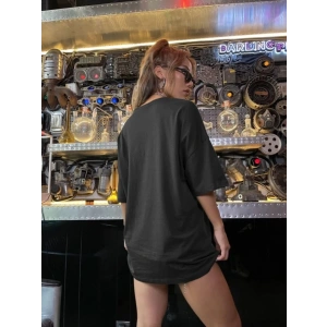 Baskılı T-shirt - Siyah