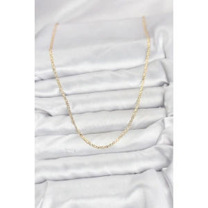 CM 14K Gold Renk Pirinç Lazer Model 60 cm Kadın Kolye - Lisinya