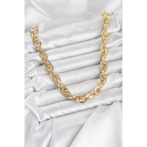 CM Kalın Burgu Model Gold Renk 60 cm Kadın Kolye - Lisinya