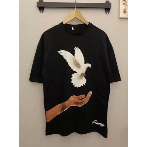 Dijital Baskılı T-Shirt - Siyah