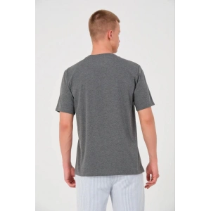 Erkek 24/1 Düz A Kalite Oversize T-shirt - Antrasit