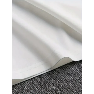 Erkek Baskılı Bisiklet Yaka Erkek T-shirt - Beyaz