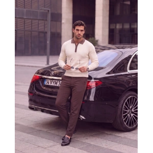 Erkek çizgi Desen Uzun Kollu Triko