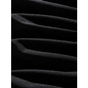 Erkek Dağ Grafikli Tişört, Yaz Için Büyük Beden Rahat T-shirt - Siyah
