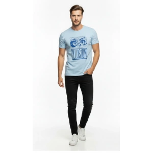Erkek Illusion Grafik Baskı Sokak Stil T-Shirt