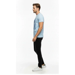 Erkek Illusion Grafik Baskı Sokak Stil T-Shirt
