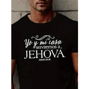 Erkek Jehova Baskılı Süprem T-shirt