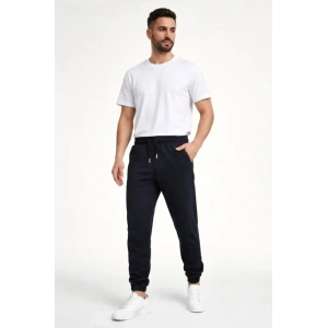 Erkek Jogger Eşofman Altı Rahat Kalıp, Cepli, Lastikli Paça, Günlük Spor Pantolon - Siyah
