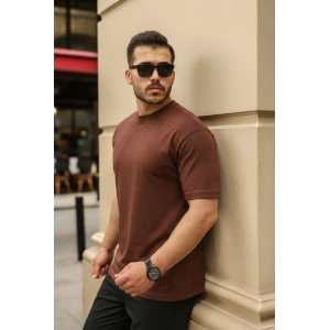 Erkek Kolları Dar Kesim Rahat Kalıp Basic Tişört