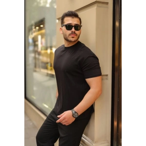 Erkek Kolları Dar Kesim Rahat Kalıp Basic Tişört