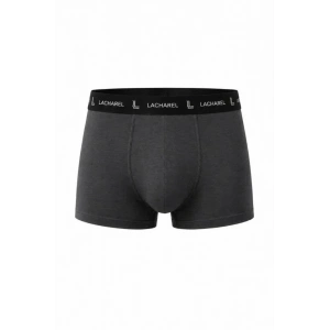 Erkek Likralı Pamuklu Nefes Alan Penye Boxer 3lü Paket - Füme