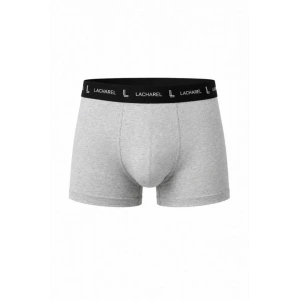 Erkek Likralı Pamuklu Nefes Alan Penye Boxer 3lü Paket - Gri