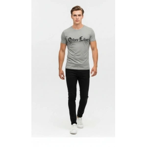 Erkek Modern Baskılı Günlük T-Shirt