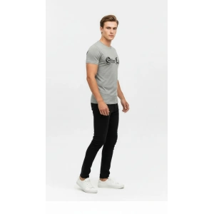 Erkek Modern Baskılı Günlük T-Shirt