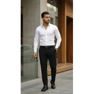 Erkek Saten Klasik Gömlek