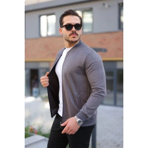 Erkek Scuba Süet Kumaş Bomber Hırka