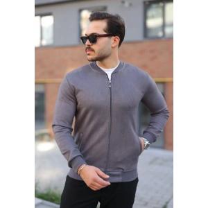 Erkek Scuba Süet Kumaş Bomber Hırka