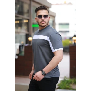Erkek şerit Detaylı Kısa Kollu T-shirt