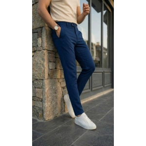 Erkek Slim Fit Dilli Kumaş Pantolon