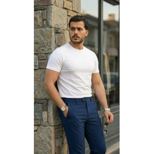 Erkek Slim Fit Dilli Kumaş Pantolon