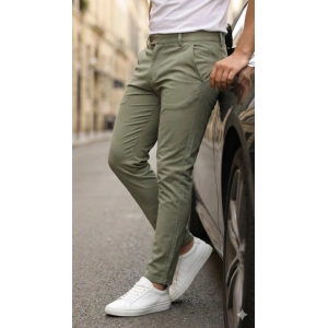 Erkek Slim Fit Dilli Kumaş Pantolon