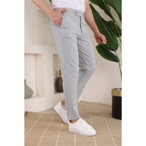 Erkek Slim Fit Dilli Kumaş Pantolon