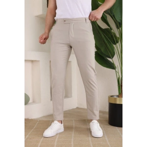 Erkek Slim Fit Dilli Kumaş Pantolon