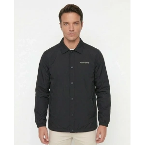 Erkek Yağmur İtici İç Astarlı Çıtçıtlı İç Cepli Dış Cepli Mevsimlik Ceket - Siyah