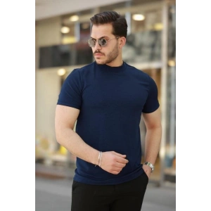 Erkek Yarım Balıkçı Yaka Kısa Kollu T-shirt