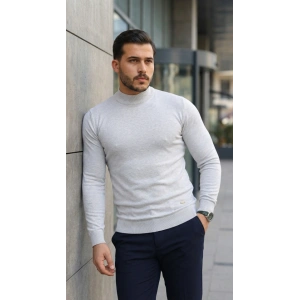 Erkek Yarım Balıkçı Yaka Pamuklu Triko