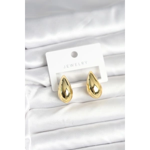 Gold Renk Damla Küpe 24 mm - Lisinya