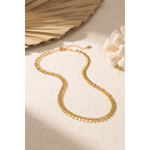 Gold Renk Pul Model 60 cm Kadın Kolye - Lisinya