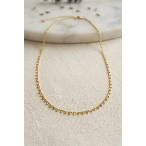 Gold Renk Topçcuk Model 60 cm Kadın Kolye - Lisinya