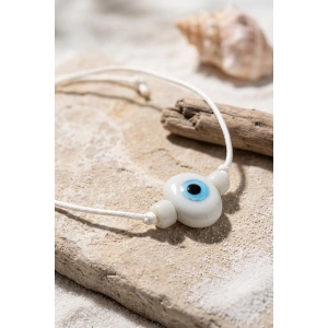 Handmade Bohem Beyaz Nazar Kolye - Lisinya