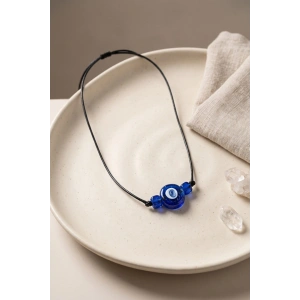 Handmade Bohem Mavi Nazar Kolye - Lisinya