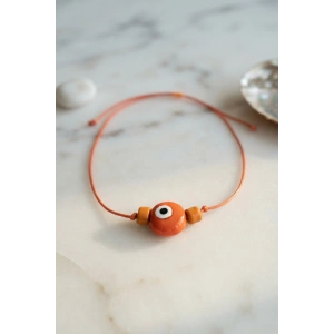 Handmade Bohem Turuncu Nazar Kolye - Lisinya