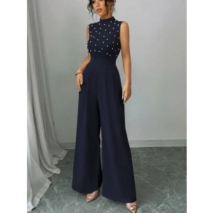 Kadın Balıkçı Yaka Kolsuz Incili Beli Kuşaklı Uzun Janjan Tulum