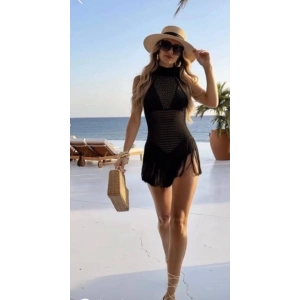 Kadın Balıkçı Yaka Saçak Detay Pareo