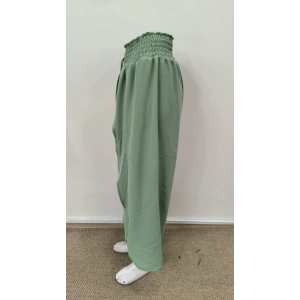 Kadın Beli Lastikli Bağcıklı önü Asimetrik Detaylı Aerobin Pantolon
