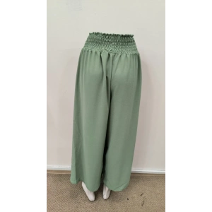 Kadın Beli Lastikli Bağcıklı önü Asimetrik Detaylı Aerobin Pantolon