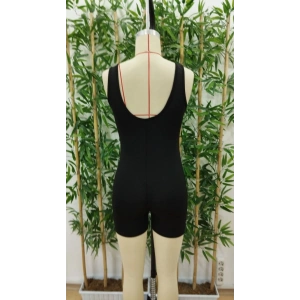 Kadın Kare Yaka Sırt Dekolte Detay Dalgıç Bodycon Mini Tulum