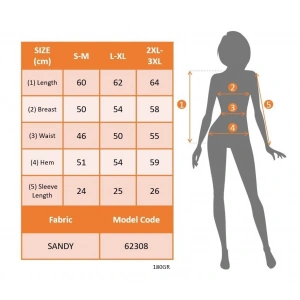 Kadın Kısa Kollu V Yakalı önden şerit Detaylı Sandy Bluz