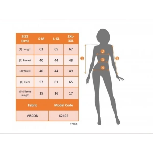 Kadın Kısa Kollu Yuvarlak Yakalı Beyaz şerit Detaylı Viskon Bluz