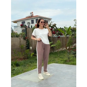 Kadın Modal Dokulu Kumaş Yanı şeritli Takım
