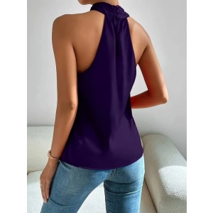 Kadın Omuzlarda Açık Boyundan çapraz Geçme Detaylı Sandy Bluz